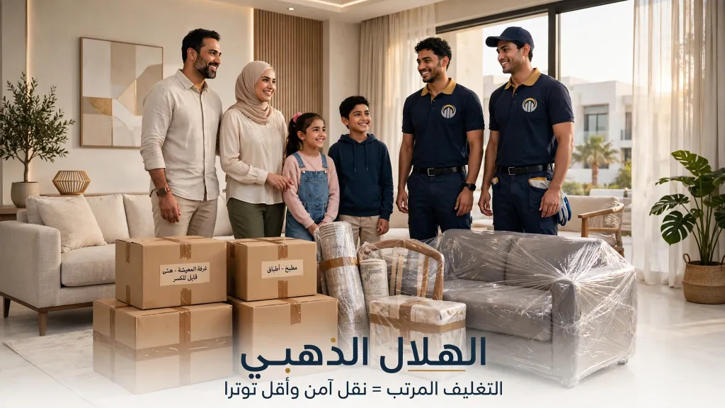وصول الأثاث بعد عملية النقل بنجاح